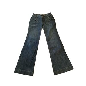 Mossimo Supply Co Jeans Women Size 9 Black Bootcut Leg Low-Rise Dark Wash Cotton